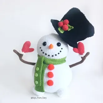 Снеговик в цилиндре