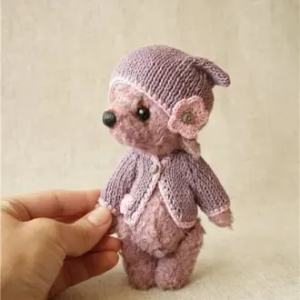 Кофточка и Шапочка для мишки или другой игрушки
