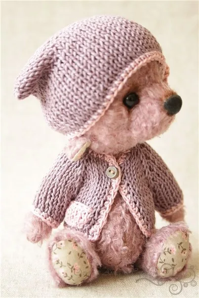 Кофточка и Шапочка для мишки или другой игрушки, фото 3