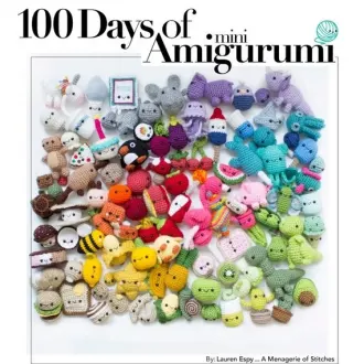 Книга «100 дней идей для мини-амигуруми»