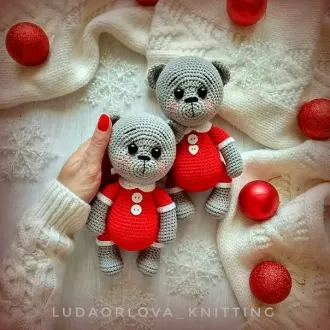 Вязаный мишка