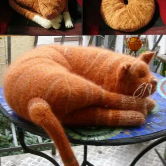 Кошечка спицами