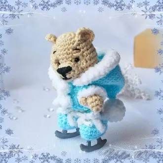 Мишка на коньках