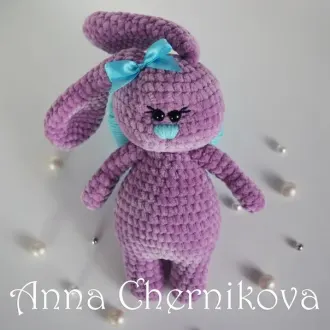 Плюшевая зайка Лапочка