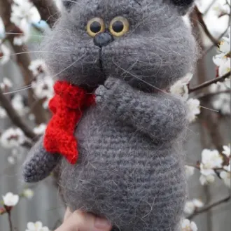 Упитанный котенок Кузьма или просто Кузя