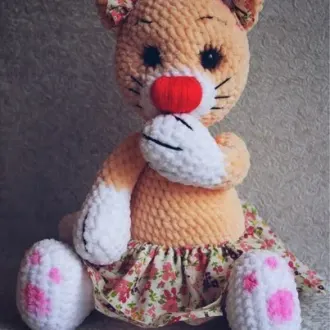 Плюшевая кошечка Мурочка