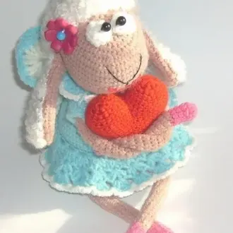 Романтичная овечка Lovely, приносящая любовь