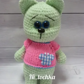 Зефирная фисташковая кошечка