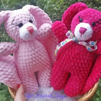 Зефирная зайка с длинными ушками