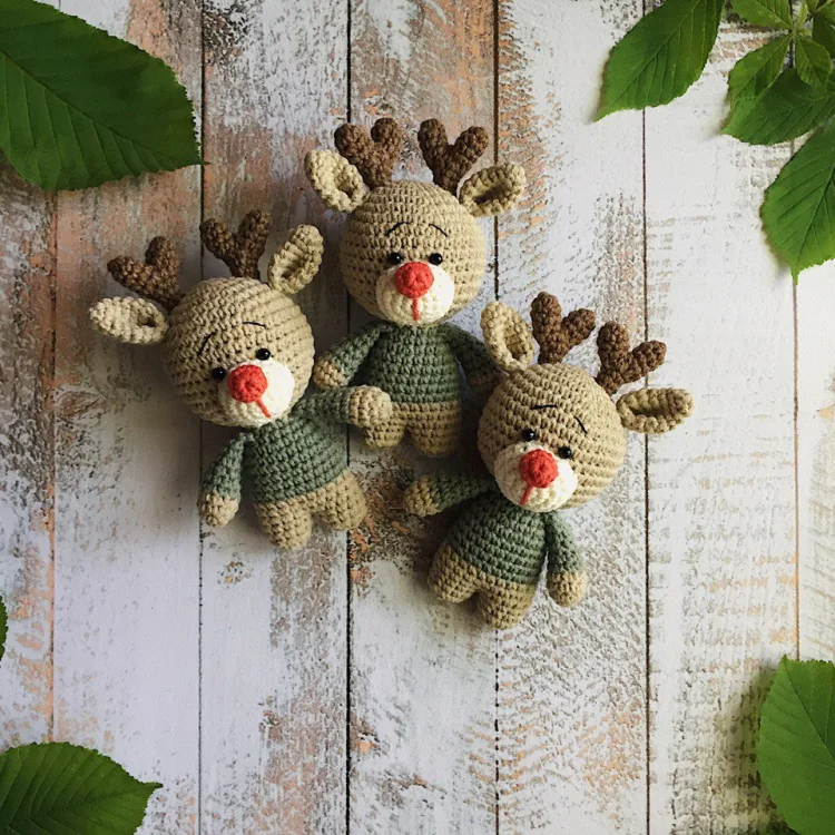 Вязаные оленята, фото 4