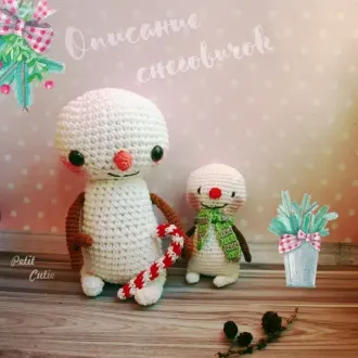 Описание прикольных снеговичков