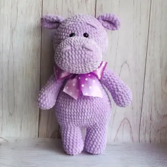 Бегемотик Тоша ? Автор- Автор — Елена Лузина @leluza_knitting