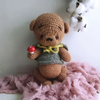 Мишка -кapaпузик Автор- @Lyuba_toys