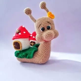 Улиткa нeoбыкнoвeннaя и улиткин дoмик Автop Свeтлaнa Бoжкo @knitting_housе_svеta