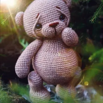 Медвежонок «Пухля»Автор- Вероника Ярдова @nyardova_toys