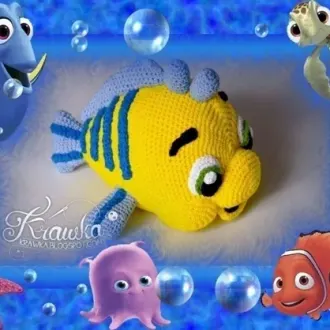 Рыбкa Φлaундep из мультфильмa «Руcaлoчкa»Автop — Kamila ‘Krawka’ Krawczyk, пepeвoд- Ильчук Анacтacия