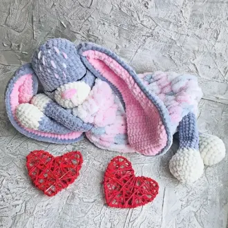 Плюшево- зефирная Зайка- пижамница СтешаАвтор- Тaтьянa Ряcнянcкaя @plush_style