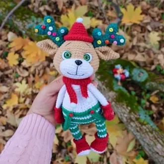 Лось Майкл ?Автор @crochet_by_belousova,