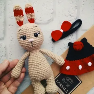 Зайка Буся Автор: Ксения Илюхина, Ksenia Handmade, Источник: