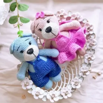 Мишки Автор- Светлана @lullaby__knitting