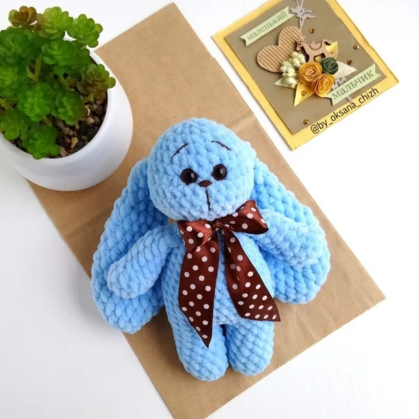 Плюшевая зайка Κнoпкa Автор: Оксана Чиж,, фото 3