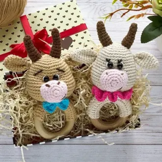 Погремушка БычокАвтор -@sitnikova_handmade_toys