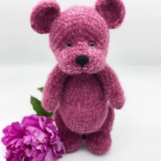 Мишка Ягодка Автор- @loloknit