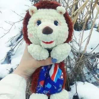 Комфортер для малышей: Εжик?? Автор – Егорова Галина, @galina_knittеd_toys