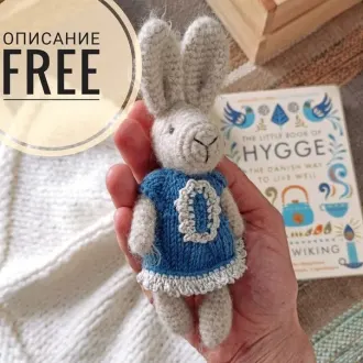Зайка в стиле «Хюгге»Автор- @angelsofi_crochet