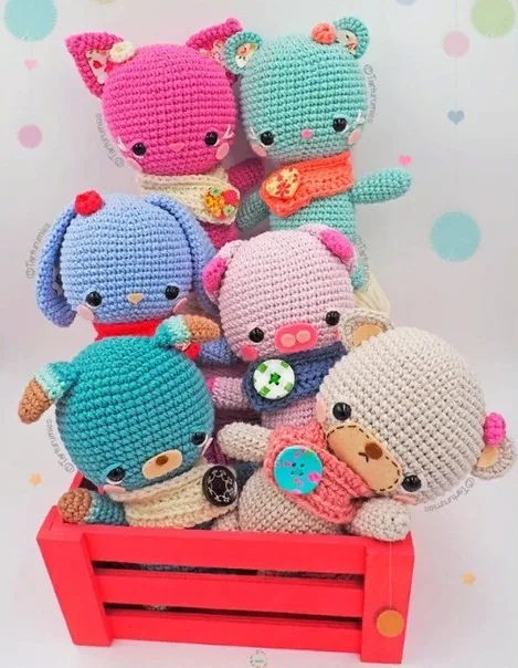 Игрушки- амигуруми в ассортиментеИностранный МК, фото 2