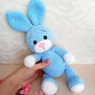 Плюшевый зайка Автор- Оксана Долгова @lovetoys_for_you