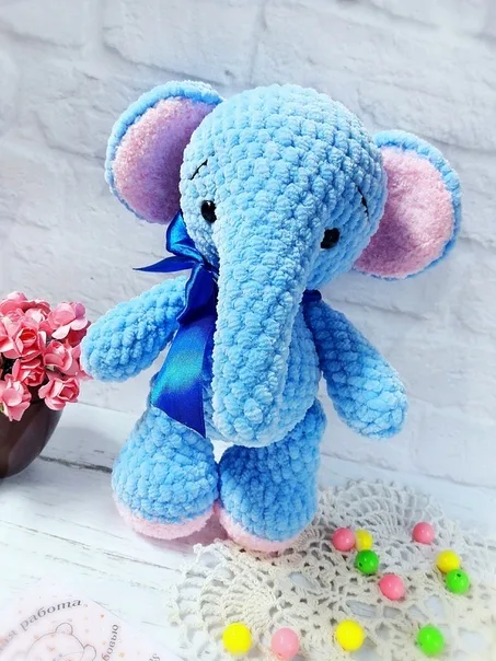 Милейший плюшевый слоник Автор- ElenaBabyToys (Елена Жаглина) ,Источник-, фото 3