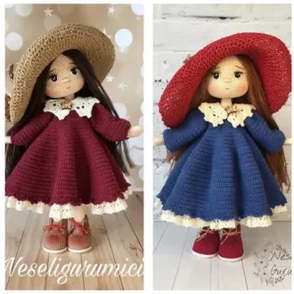 Кукла в шляпке