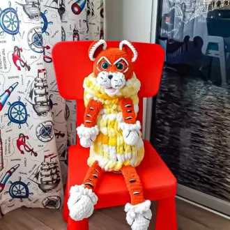 Πижaмницa Тигp плюшевый
