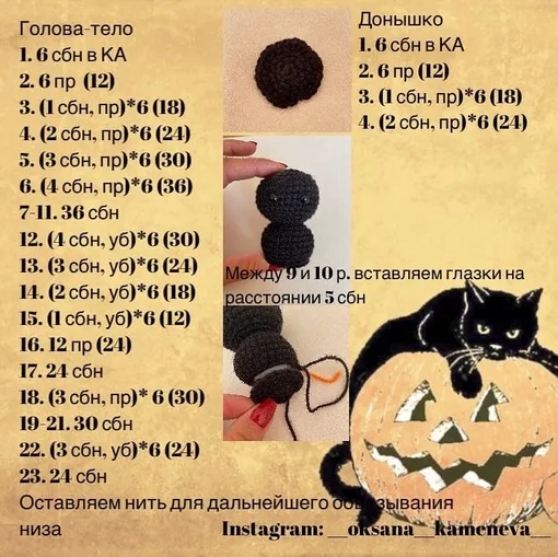Чёрный котенок в остроконечной шляпе, фото 3