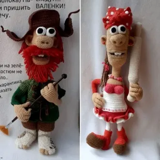 Персонажи мультфильма “Падал прошлогодний снег”